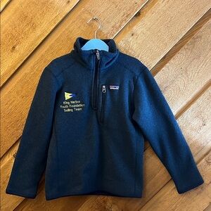 Patagonia Kids Navy Fleece Hoodie